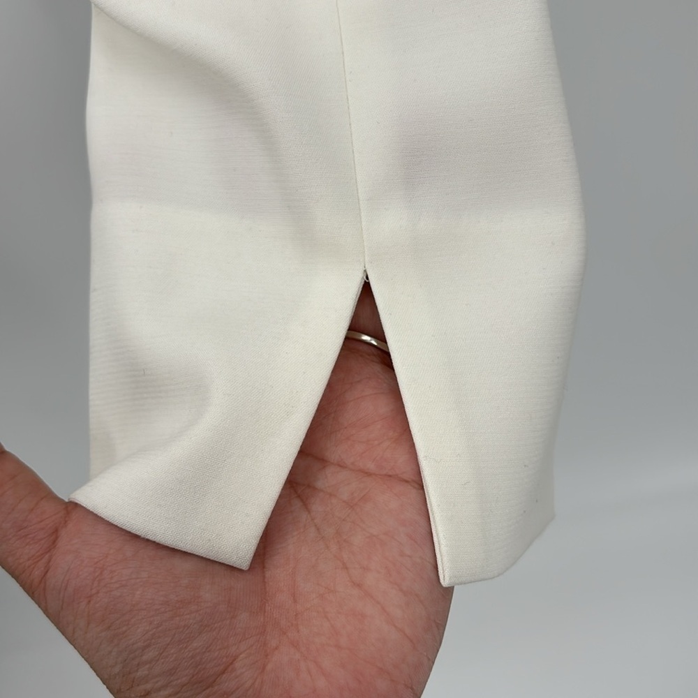 NWT BCBG off white cropped trousers size 4 - Picture 6 of 16